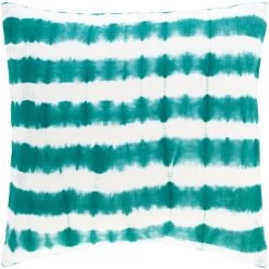 Surya Suji Teal 22"x22" Toss Pillow With Pillow Shell Only.