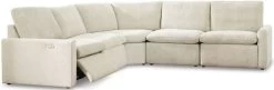 Signature Design By Ashley® Hartsdale 5-Piece Linen Reclining Sectional