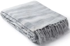 Surya Tanga Medium Gray 50"x60" Throw Blanket -Furniture Store 01efc089 47f2 4409 858d c718b63773c4