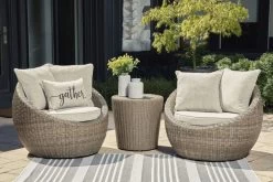 Signature Design By Ashley® Danson Beige Outdoor End Table -Furniture Store 02806e27 3433 484d 8387 040e2b869a12