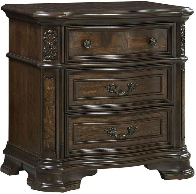 Steve Silver Co. Royale Brown Cherry Nightstand 3 Steve Silver Co. Royale Brown Cherry Nightstand