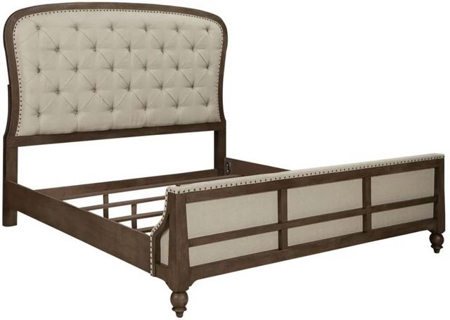 Liberty Americana Farmhouse 3-Piece Beige/Dusty Taupe Queen Bedroom Set 4 Liberty Americana Farmhouse 3-Piece Beige/Dusty Taupe Queen Bedroom Set - Image 2