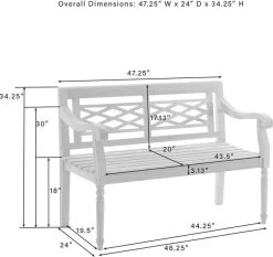 Crosley Furniture® Olivier Teak Indoor/Outdoor Bench -Furniture Store 04b12920 e63c 4f92 97a4 1b2d24f71957