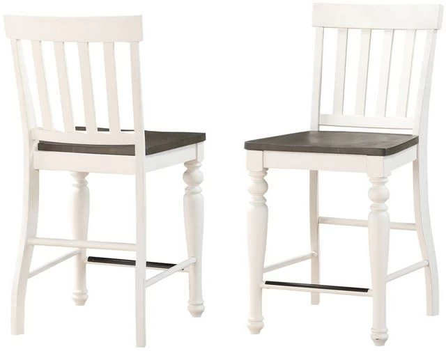 Steve Silver Co.® Joanna Ivory & Mocha Counter Height Chair - 2pc 4 Steve Silver Co.® Joanna Ivory & Mocha Counter Height Chair - 2pc - Image 2