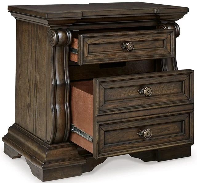 Signature Design By Ashley® Maylee Dark Brown Nightstand 4 Signature Design By Ashley® Maylee Dark Brown Nightstand - Image 2