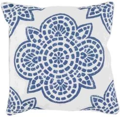 Surya Hemma Navy 16"x16" Pillow Shell With Down Insert