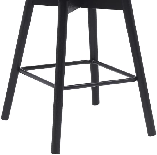 Armen Living Sicily Gray/Black Swivel Counter Stool 7 Armen Living Sicily Gray/Black Swivel Counter Stool - Image 5