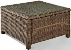 Crosley FurnitureĀ® Bradenton Weathered Brown Outdoor Sectional Coffee Table