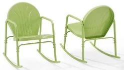 Crosley Furniture® Griffith 2-Piece Key Lime Gloss Outdoor Metal Rocking Chair Set -Furniture Store 08b9632a f362 4dbb b0b0 2d5f856eb761