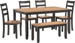 Signature Design By Ashley® Gesthaven Natural/Brown 6-Piece Dining Set