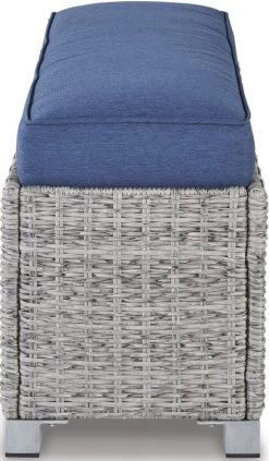 Signature Design By Ashley® Naples Beach Light Gray Outdoor Bench With Cushion -Furniture Store 0b1ea336 3108 4dd0 8ce2 d727bb8476a9