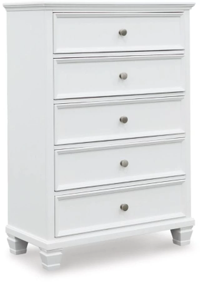 Signature Design By Ashley® Fortman White Chest Of Drawers 3 Signature Design By Ashley® Fortman White Chest Of Drawers