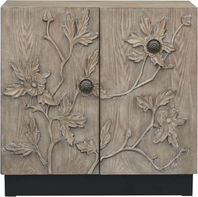 Coast2Coast Home™ Roxanne Rosalie Textured Light Brown Storage Cabinet 4 Coast2Coast Home™ Roxanne Rosalie Textured Light Brown Storage Cabinet - Image 2