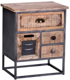 ProgressiveĀ® Furniture Layover Iron/Natural Nightstand