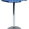 Crestview Collection Blue Springs Blue Accent Table With Silver Base -Furniture Store 0ca43894 aaf5 46e5 84fb c0891a335091