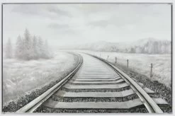 Crestview Collection Fast Track Gray Wall Art