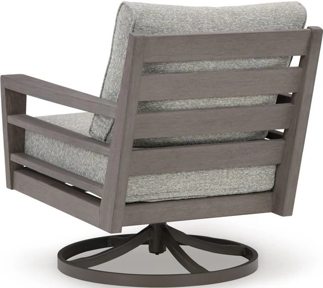 Signature Design By Ashley® Hillside Barn Gray/Brown Outdoor Swivel Lounge With Cushion 5 Signature Design By Ashley® Hillside Barn Gray/Brown Outdoor Swivel Lounge With Cushion - Image 3