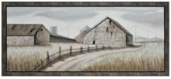 Crestview Collection Dusty Road Beige/Gray Wall Art
