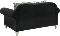 Signature Design By Ashley® Harriotte Black Loveseat -Furniture Store 0de84581 eee1 4972 8313 a3f706cac4d3