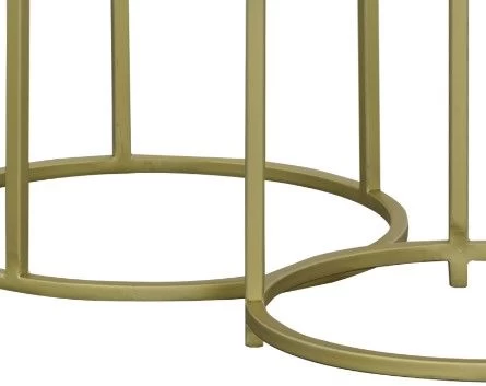 Coast2Coast Home™ Cameron Park 2-Piece Gold/Nolan Grey Nesting End Table Set 5 Coast2Coast Home™ Cameron Park 2-Piece Gold/Nolan Grey Nesting End Table Set - Image 3