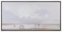 Crestview Collection Sandpipers Hand Finished Wall Art