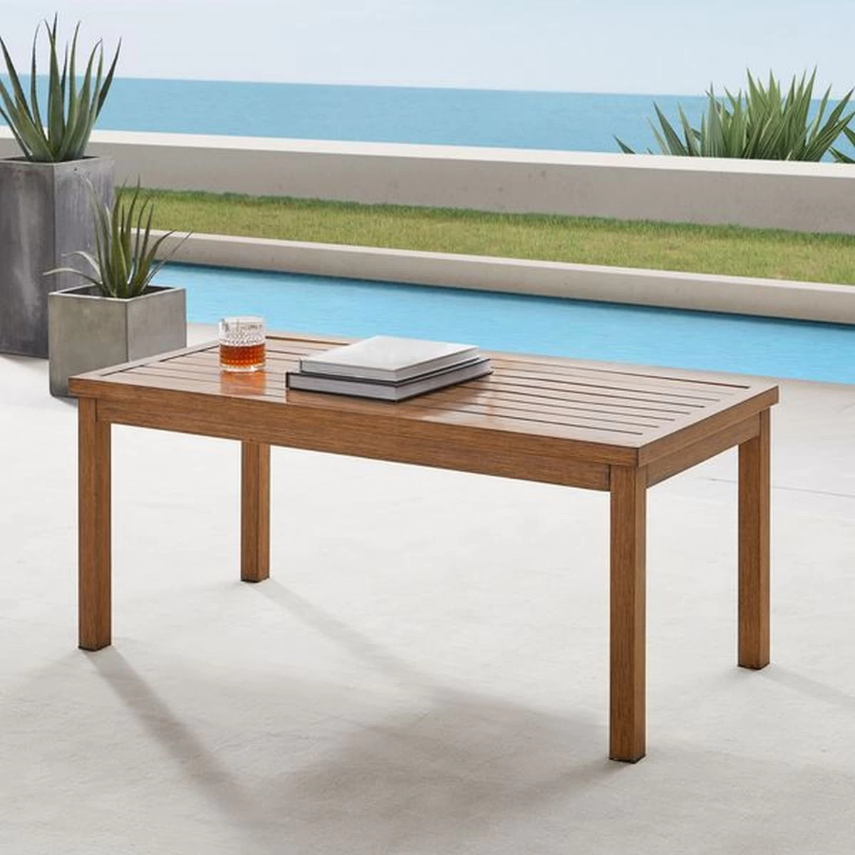Crosley Furniture® Ridley Brown Outdoor Coffee Table 7 Crosley Furniture® Ridley Brown Outdoor Coffee Table - Image 5