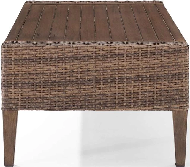 Crosley Furniture® Capella Brown Outdoor Coffee Table 5 Crosley Furniture® Capella Brown Outdoor Coffee Table - Image 3