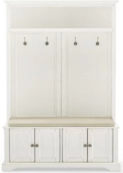 Crosley Furniture® Holbrook Distressed White Hall Tree -Furniture Store 1114ca5c 09c9 4f21 9cd7 92a02ce643ba