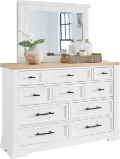 Signature Design By Ashley® Ashbryn Natural/White Dresser -Furniture Store 123d24d2 fb03 4a93 b432 6bfef3d27a7b