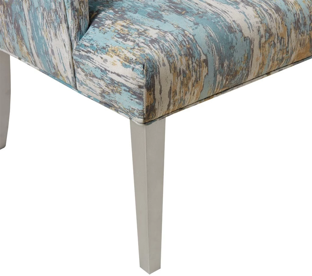 Olliix By Madison Park Delilah Grey/Blue Wingback Accent Lounge Chair 7 Olliix By Madison Park Delilah Grey/Blue Wingback Accent Lounge Chair - Image 5