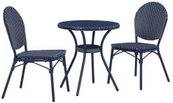 Signature Design By Ashley® Odyssey 3-Piece Blue Outdoor Table Set