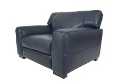 Soft Line Blue Leather Chair -Furniture Store 159123ec 87eb 4fa2 a788 7aa39a187eec