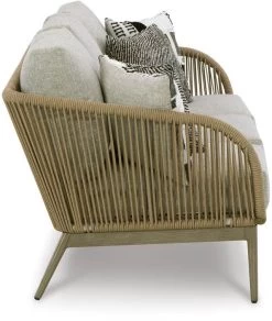 Signature Design By Ashley® Swiss Valley Beige Outdoor Sofa With Cushion -Furniture Store 164ebc73 49da 4c21 b488 51c8ad005e0d