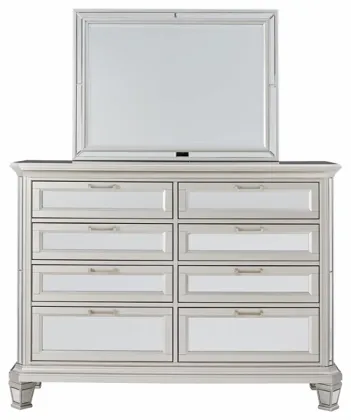 Signature Design By Ashley® Lindenfield Silver Dresser And Mirror 4 Signature Design By Ashley® Lindenfield Silver Dresser And Mirror - Image 2