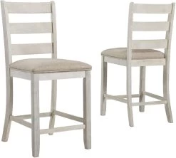 Signature Design By Ashley® Skempton 5-Piece White/Light Brown Counter Height Table Set P49663904 -Furniture Store 1a399da0 d616 4da9 9eca f5caa21fbc5b