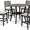 Signature Design By Ashley® Corloda 5-Piece Black/Gray Counter Height Dining Table Set -Furniture Store 1afdb53c 0fc7 4b67 a4b9 824238b33a3d