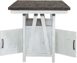 Liberty Farmhouse Two Tone White Gathering Table -Furniture Store 1b05d0b7 ecb7 456f a0e7 41713f455e0d