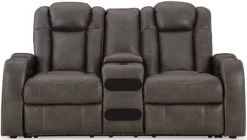 Signature Design By Ashley® Fyne-Dyme Shadow Power Reclining Loveseat With Console 9 Signature Design By Ashley® Fyne-Dyme Shadow Power Reclining Loveseat With Console -Furniture Store 1b75713d c99e 41b2 aca6 677b39a4d394