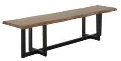 Coast2Coast Home™ Brownstone Nut/Brown Gunmetal Dining Bench