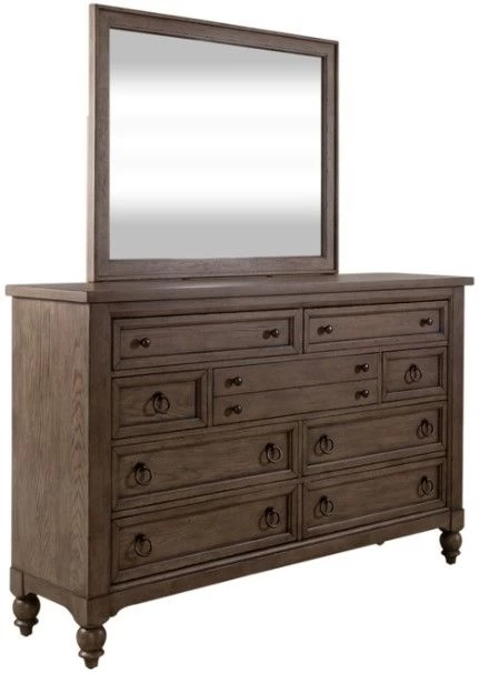 Liberty Americana Farmhouse 3-Piece Beige/Dusty Taupe Queen Bedroom Set 5 Liberty Americana Farmhouse 3-Piece Beige/Dusty Taupe Queen Bedroom Set - Image 3