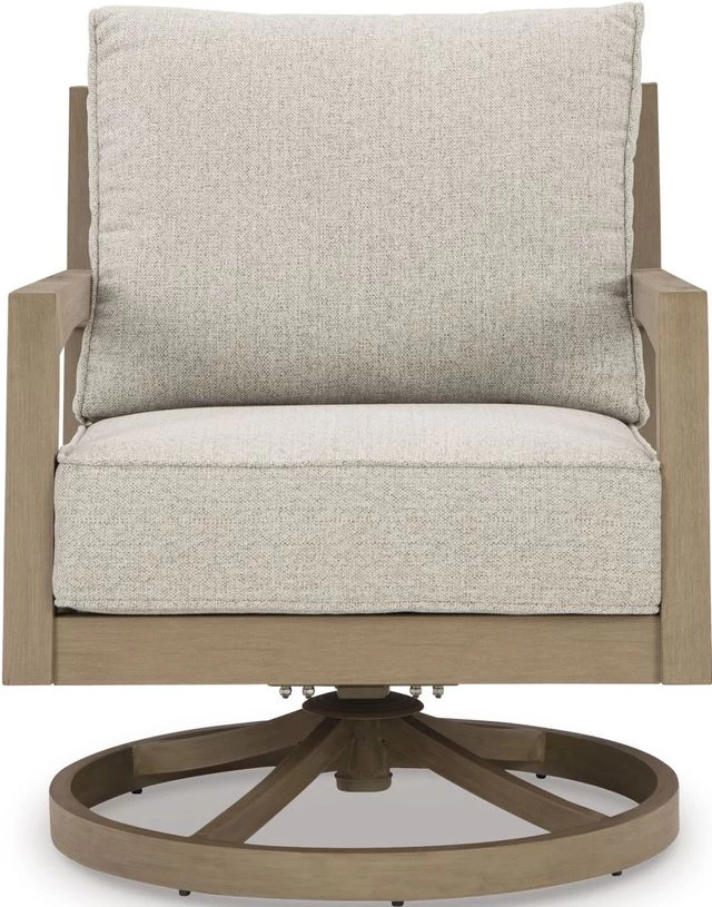 Signature Design By Ashley® Hallow Creek Driftwood Outdoor Swivel Lounge With Cushion 6 Signature Design By Ashley® Hallow Creek Driftwood Outdoor Swivel Lounge With Cushion - Image 4