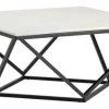 Crestview Collection Baxtor White Marble Top Cocktail Table With Black Base -Furniture Store 1ec262a5 a375 495c 966b 7c33860c0edf