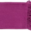 Surya Thelma Bright Pink 50"x60" Throw Blanket 2 Surya Thelma Bright Pink 50"x60" Throw Blanket -Furniture Store 1ec72f8b af5b 442b 9581 686fe3296a35