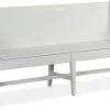 Magnussen Home® Heron Cove Chalk White Bench With Back -Furniture Store 1eddc781 3c55 499d a2d8 dbaa8c0f2f7d