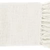 Surya Tilda White 59"x51" Throw Blanket -Furniture Store 216f5b20 1a7e 4a76 93b5 c6c1b1f4c513