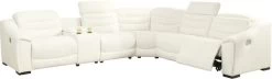 Signature Design By Ashley® Next-Gen Gaucho 6-Piece Chalk Power Reclining Sectional With Armless Chairs