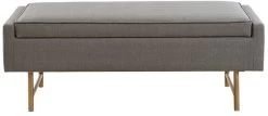 Olliix By Madison Park Grey Heath Accent Bench