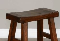 Sunny Designs™ Vintage Mocha Saddle Stool -Furniture Store 25b111d3 491c 4b73 8532 164dd3876418