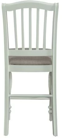 Liberty Furniture Cumberland Creek Nutmeg/White Slat Back Counter Chair - Set Of 2 4 Liberty Furniture Cumberland Creek Nutmeg/White Slat Back Counter Chair - Set Of 2 - Image 2