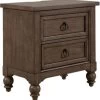 Liberty Americana Farmhouse Dusty Taupe Nightstand -Furniture Store 28ac957e 5e18 440f af6e ae917321ae10
